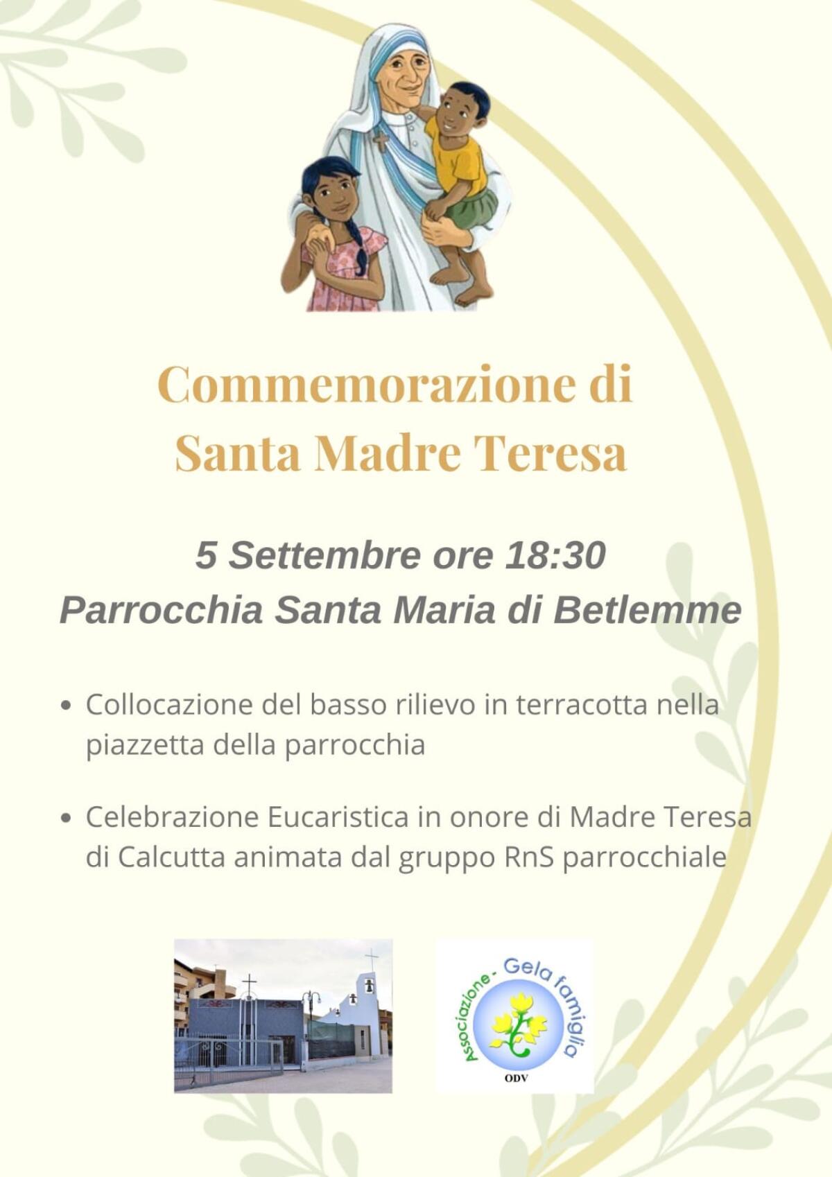 Un bassorilievo per ricordare Madre Teresa di Calcutta -