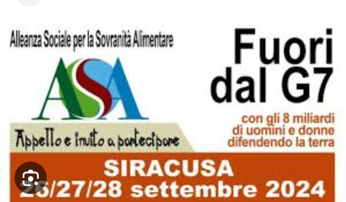 Domani presentazione di “Fuori dal G7”, forum nazionale contro il WTO - 