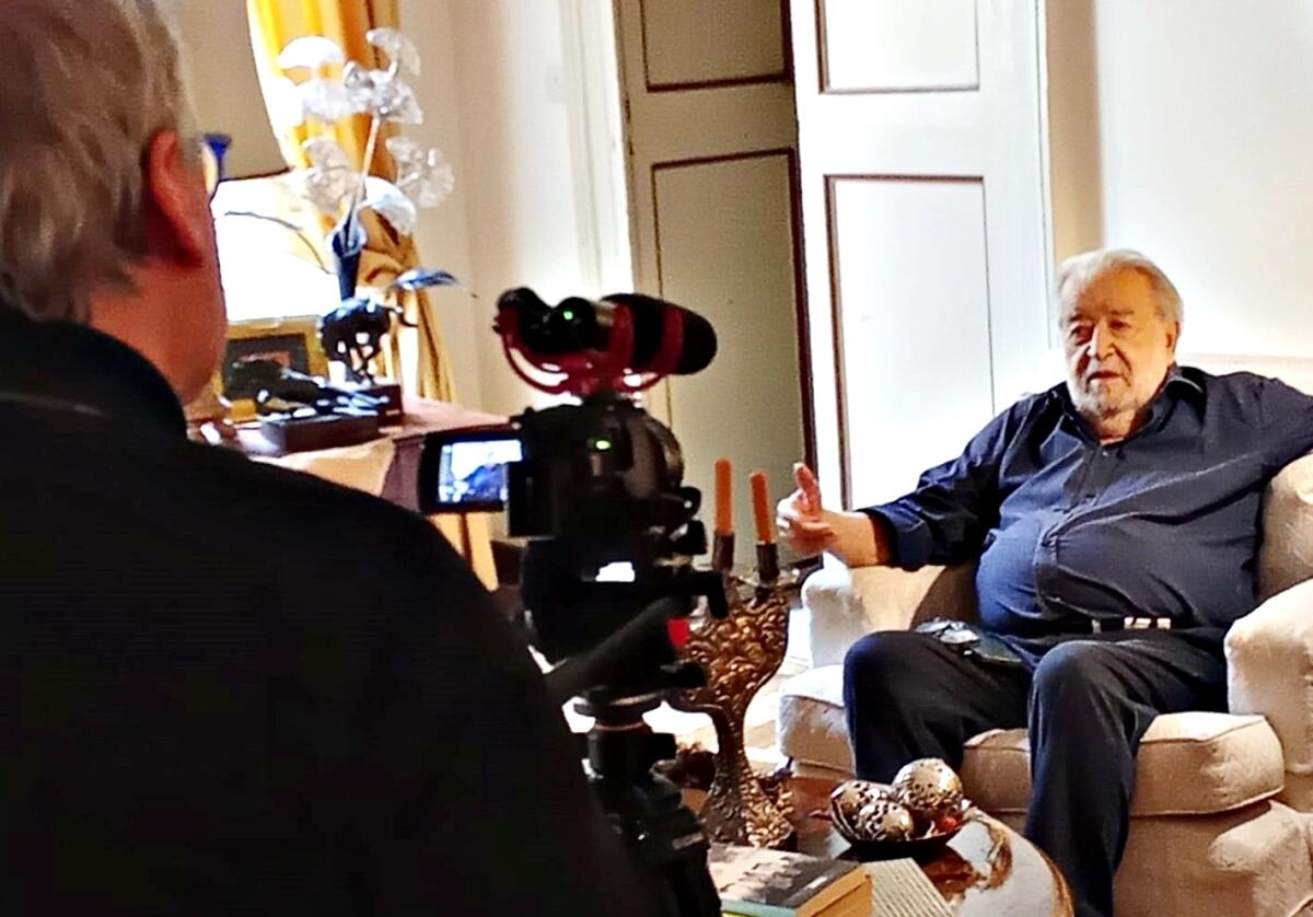 Anche Pupi Avati sul set del film di Gianni Virgadaula su Nino Benvenuti - 
