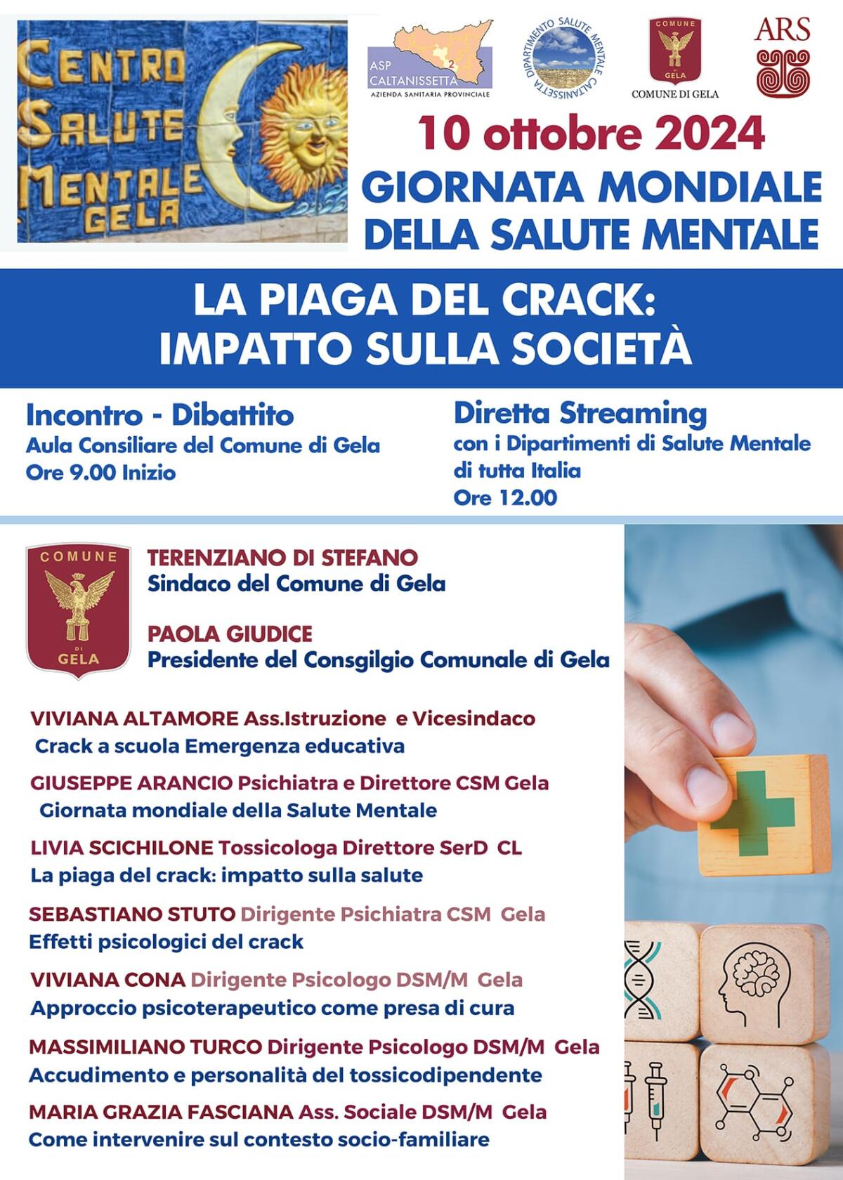 ‘La piaga del crack: impatto sulla salute’: incontro -dibattito al Comune di Gela - 