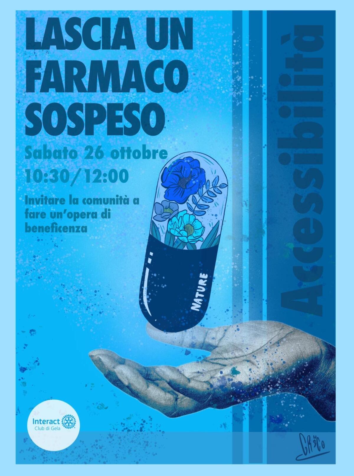 L’Interact club propone l’evento “Un farmaco in sospeso” -