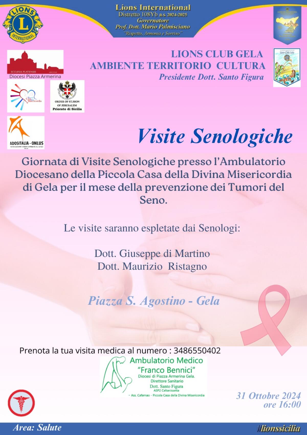 L’ottobre della prevenzione del Lions Atc - 