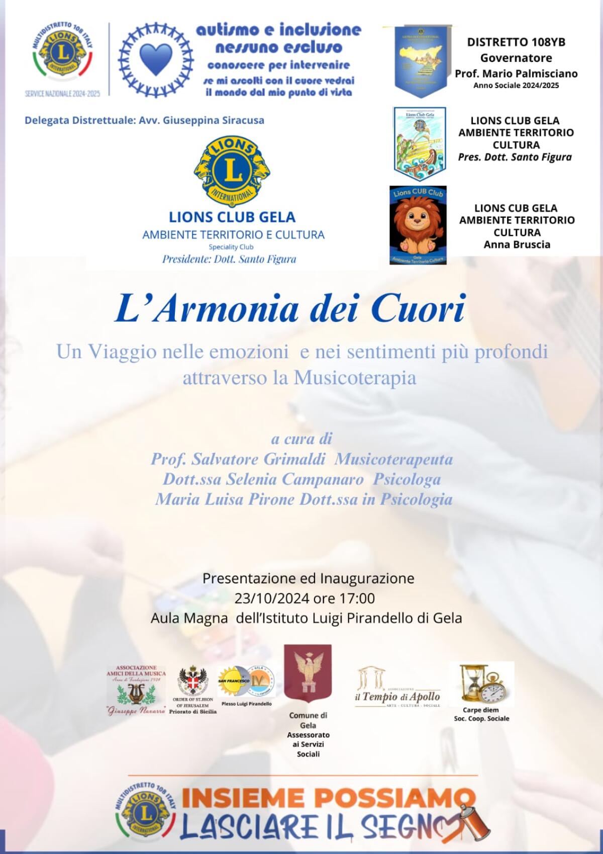La musicoterapia per i ragazzi speciali, dono del Lions Atc - 
