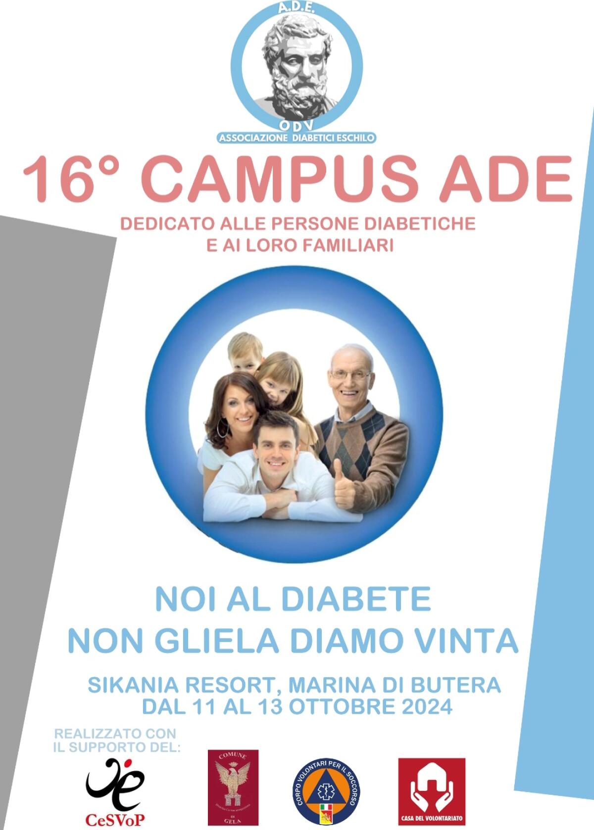 Sedicesima edizione del campus per diabetici e famiglie -