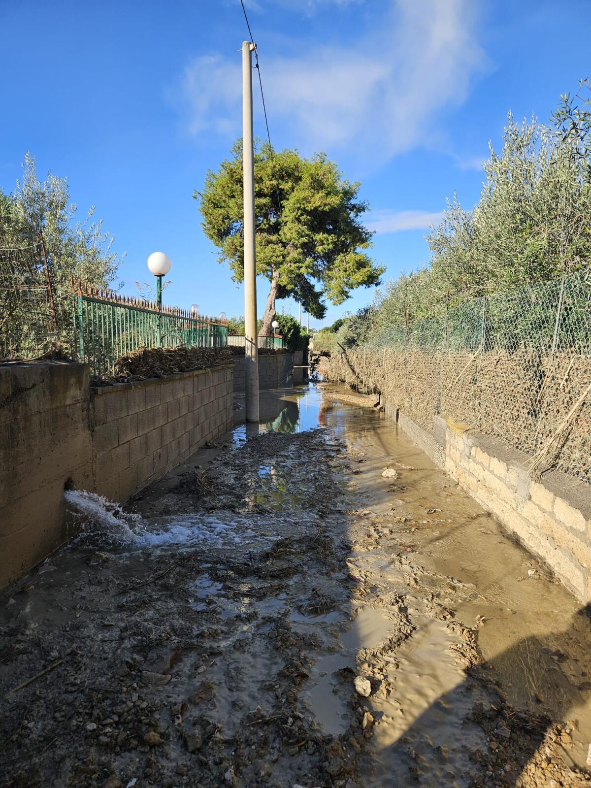 Situazione disastrosa a Tenutella -