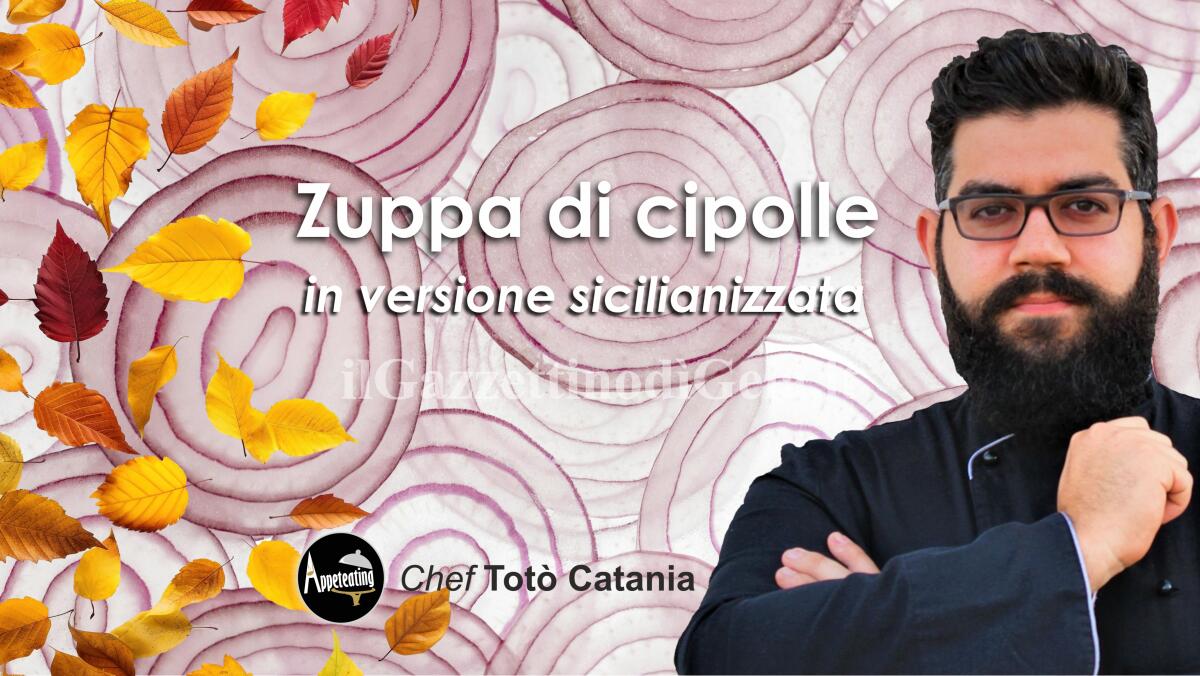 Lo chef Totò Catania propone: Zuppa di cipolle e crostoni alla tuma persa -