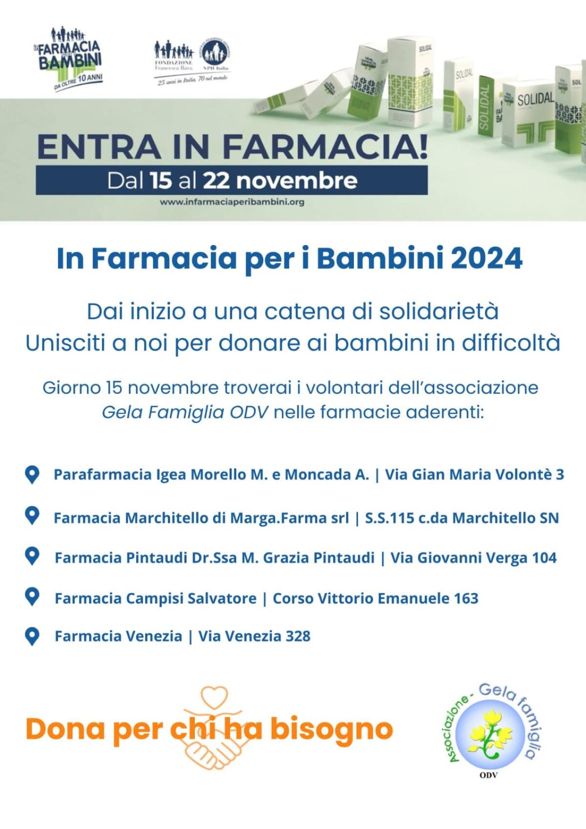 Al via l&#8217;iniziativa &#8220;In Farmacia per i Bambini&#8221; - 