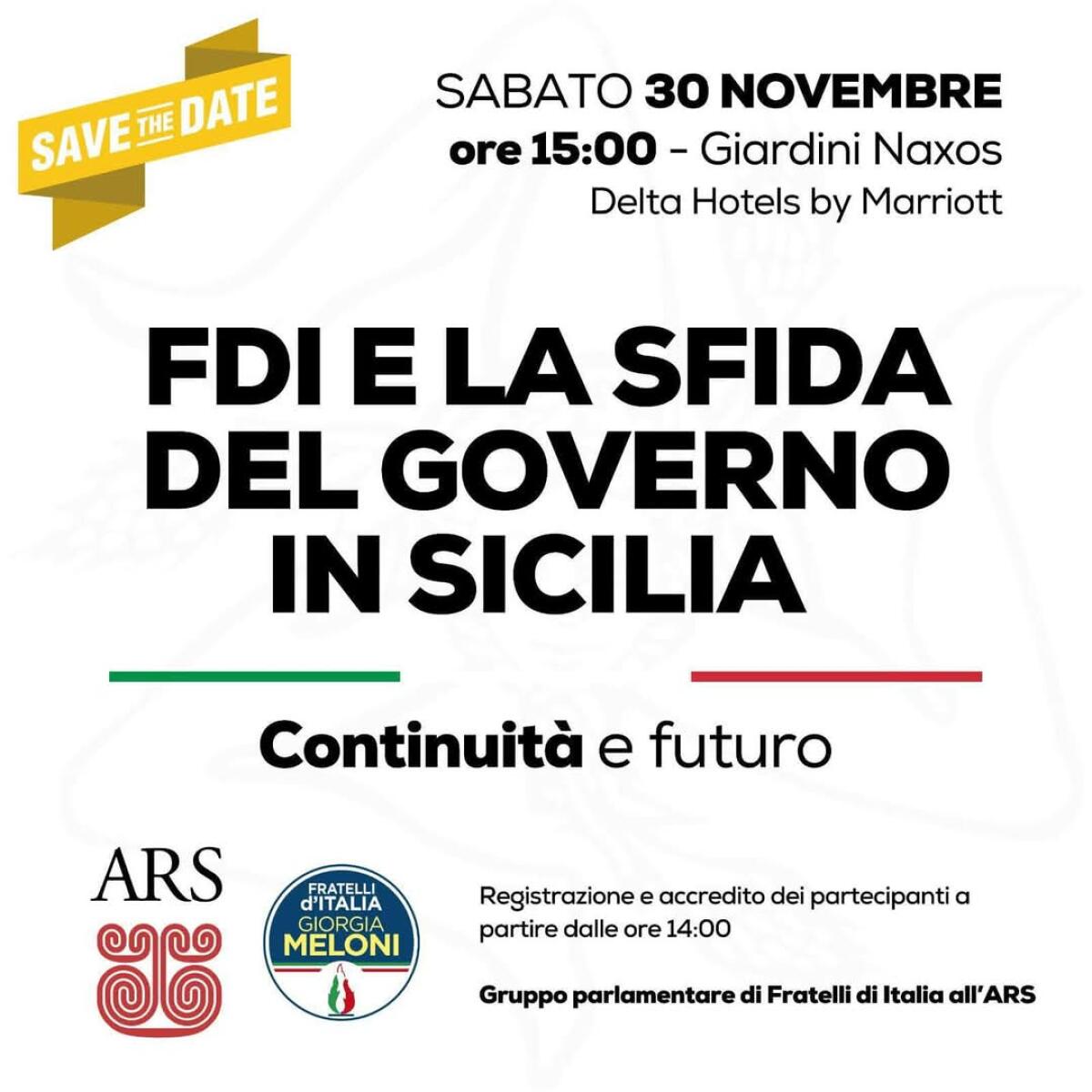 A Giardini Naxos sabato vertici di FdI a confronto con aziende e stakeholder -