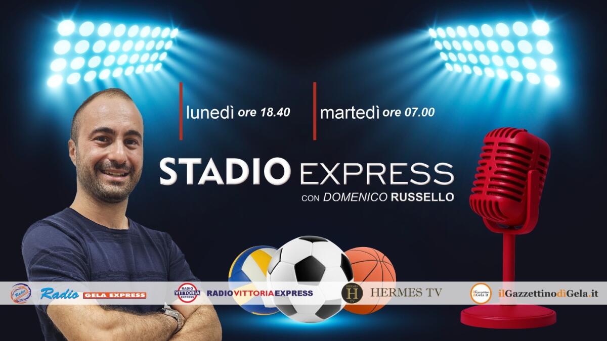 “Stadio Express” alle 18.40: ospiti Gambuzza e Cocimano (Gela calcio), Cipolla (Gela basket) e Blanco (Ecoplast volley) -