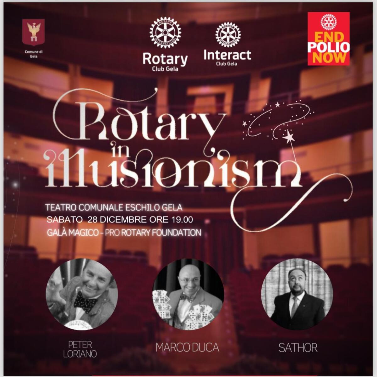 Galà Magico d’illusionismo su iniziativa del Rotary - 