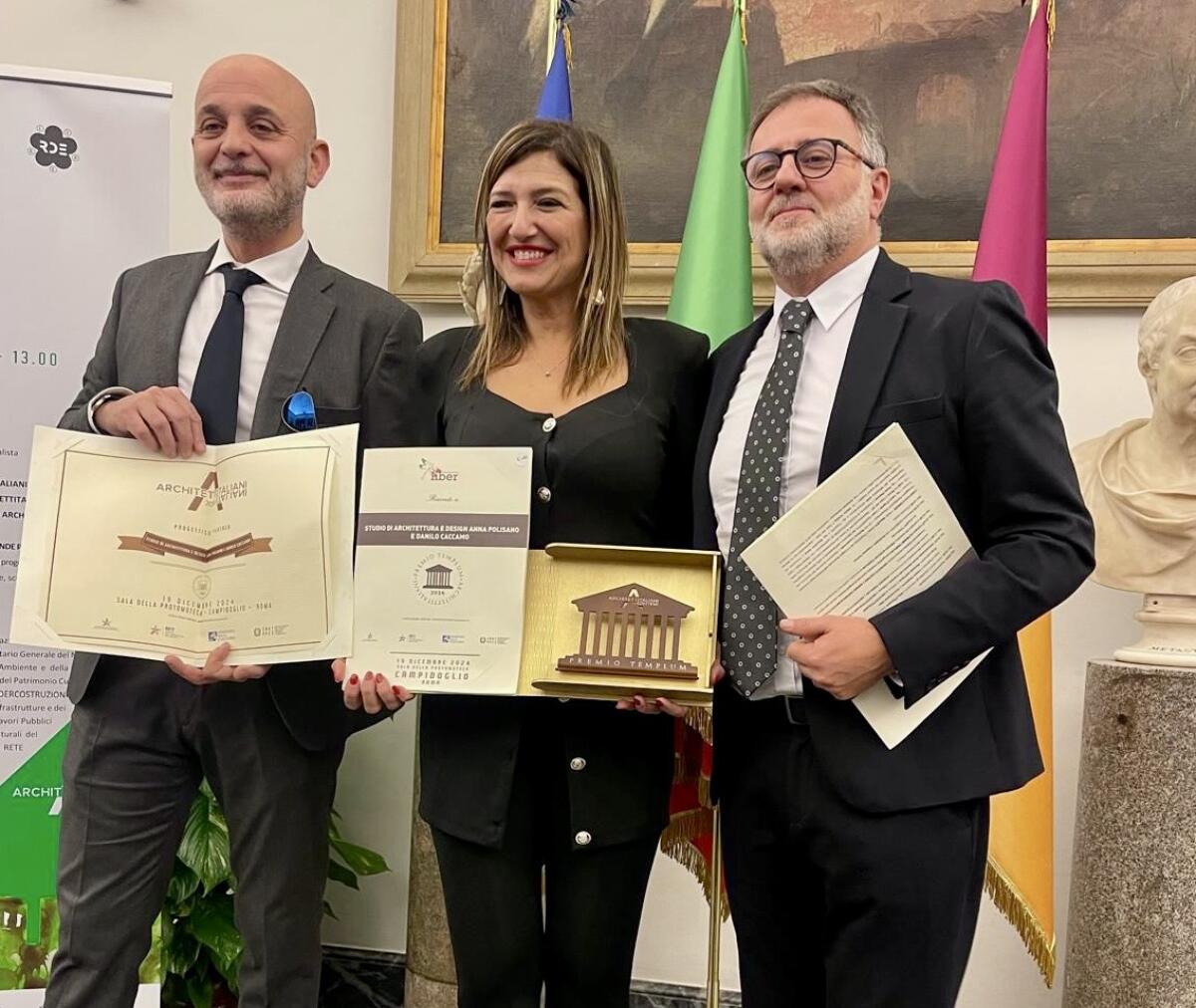 Premio Templum, successo per lo studio di architettura e design di Polisano e Caccamo  - 