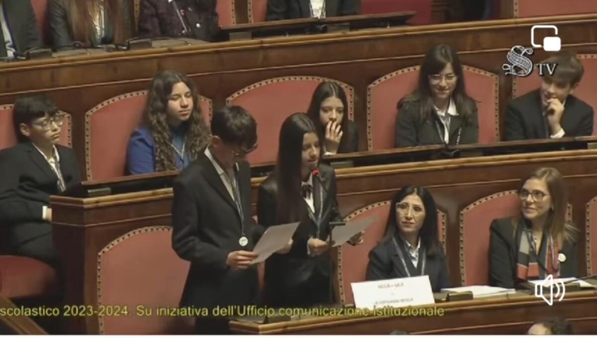 Una classe dell’I.C.Verga premiata in Senato &#8211; video - 
