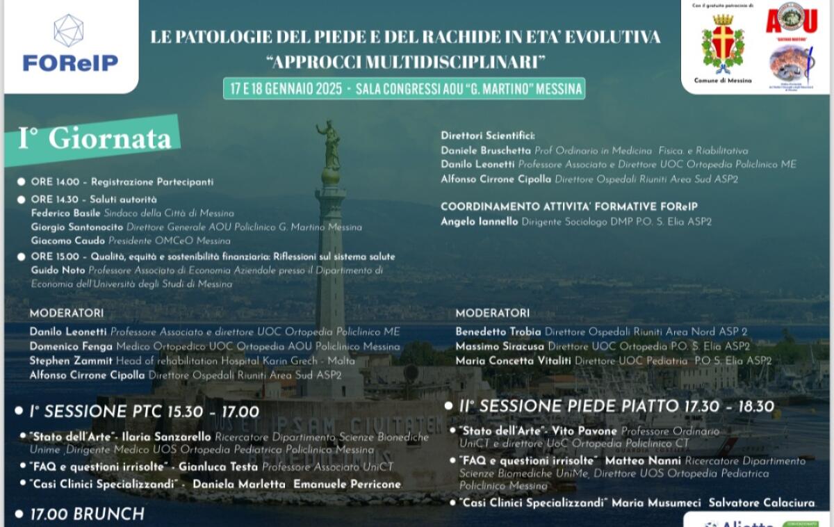 Le Patologie del Piede e del Rachide in Età Evolutiva -
