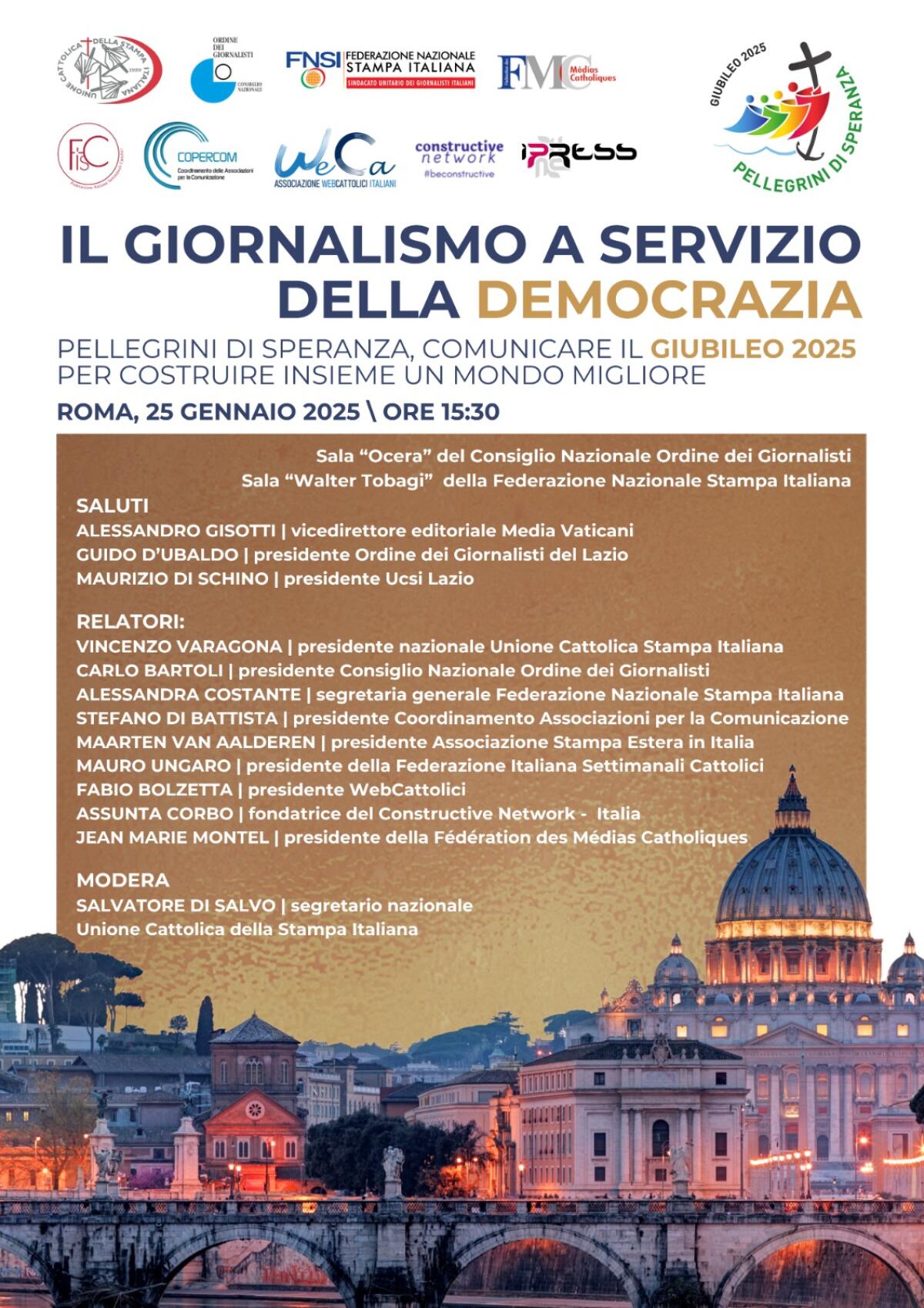 Il Giubileo dei giornalisti a Roma -