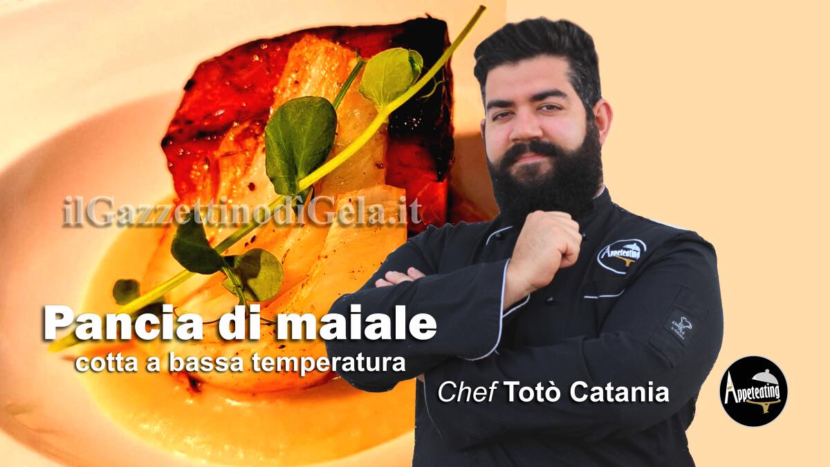 Lo chef Totò Catania propone: Pancia di maiale cotta a bassa temperatura - 