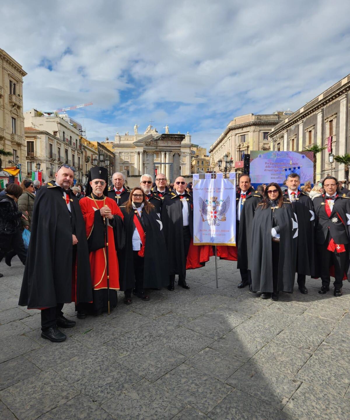 Il Priorato dei Cavalieri di Malta all’offerta della cera a Sant’Agata -