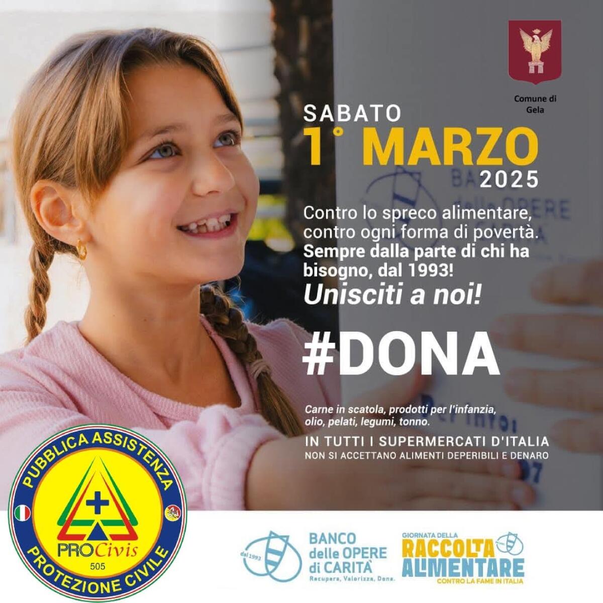 Domani raccolta di generi alimentari per le famiglie bisognose - 