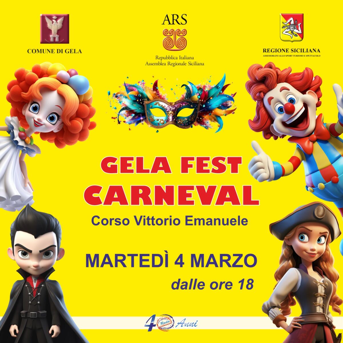 Martedì grasso con Gela Fest Carneval - 