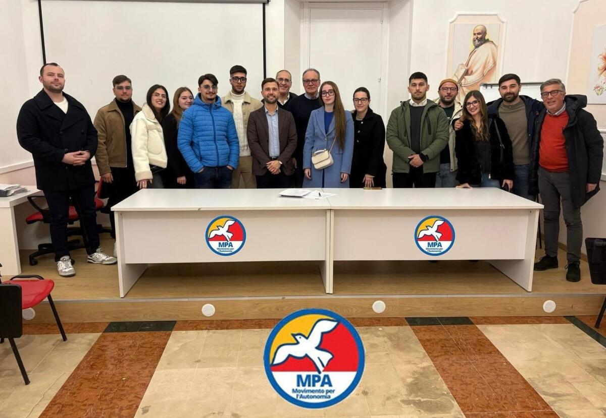Nasce il gruppo Giovani del Mpa.Lo guida Giuseppe Gallo -