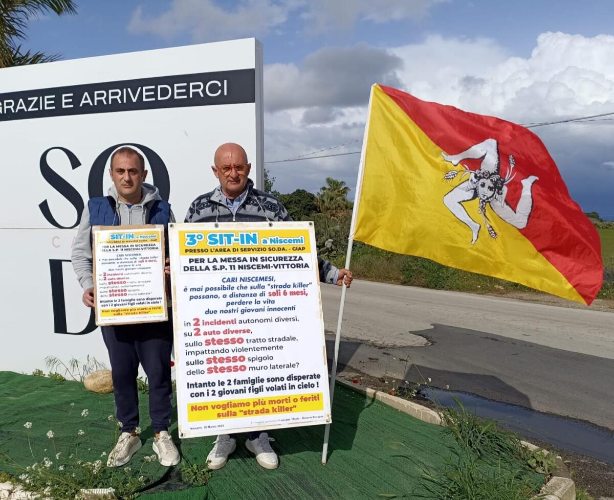 Maida e Ristagno non mollano: terzo sit-in sulla Sp 11 - 