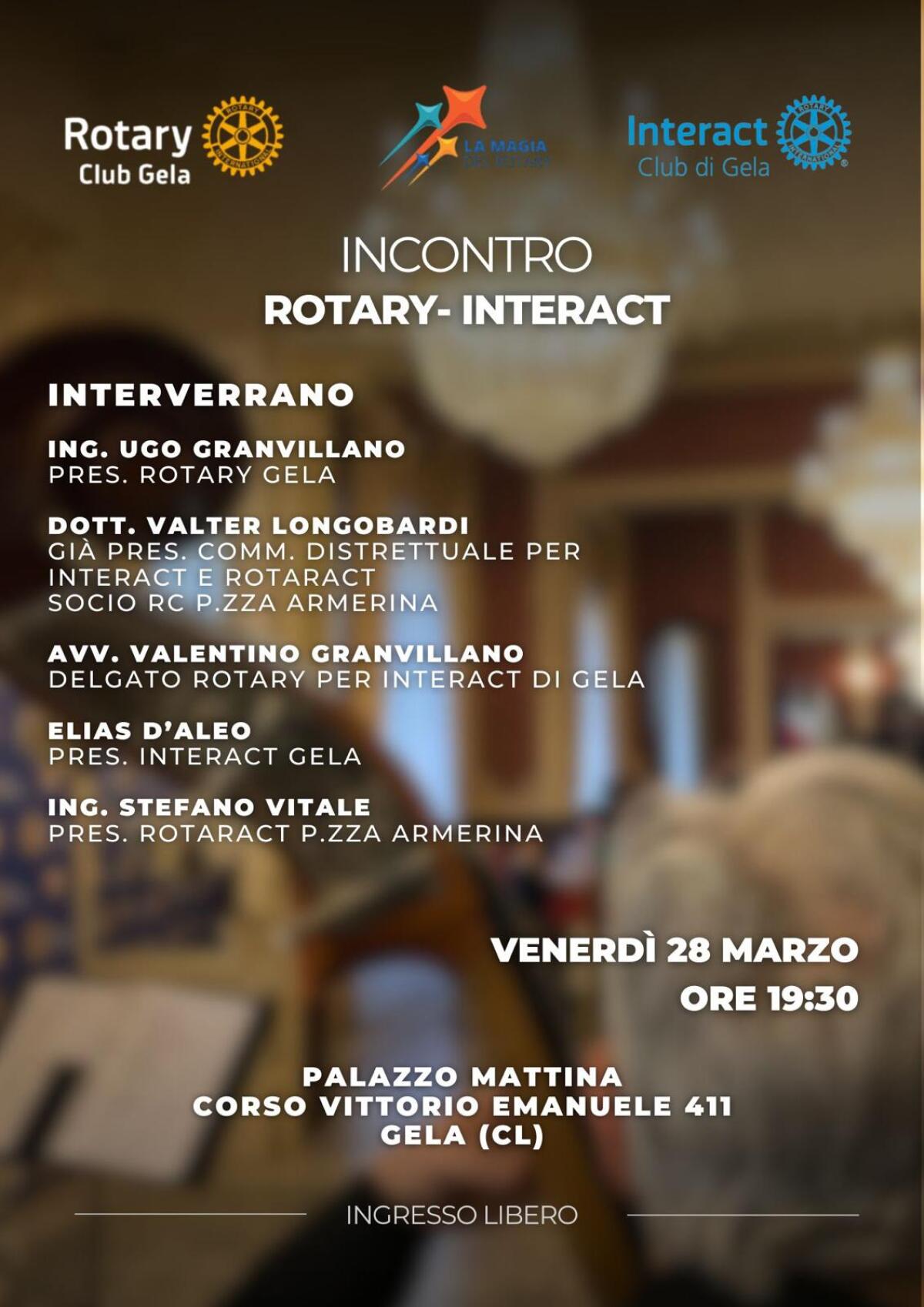 lncontro formativo fra Rotary e l’Interact - 