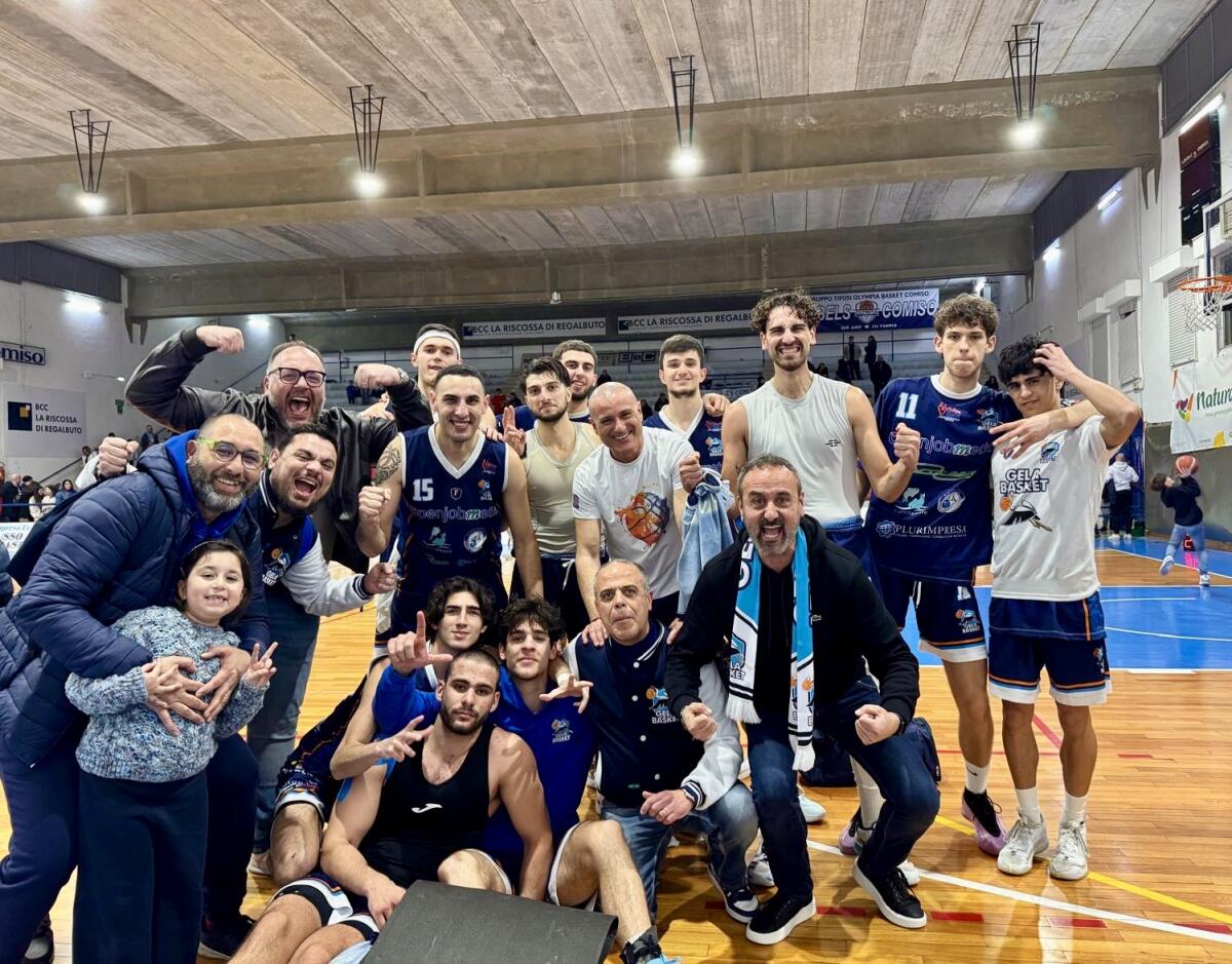 Super Gela basket, Comiso espugnata 59-74: biancazzurri da soli al secondo posto - 