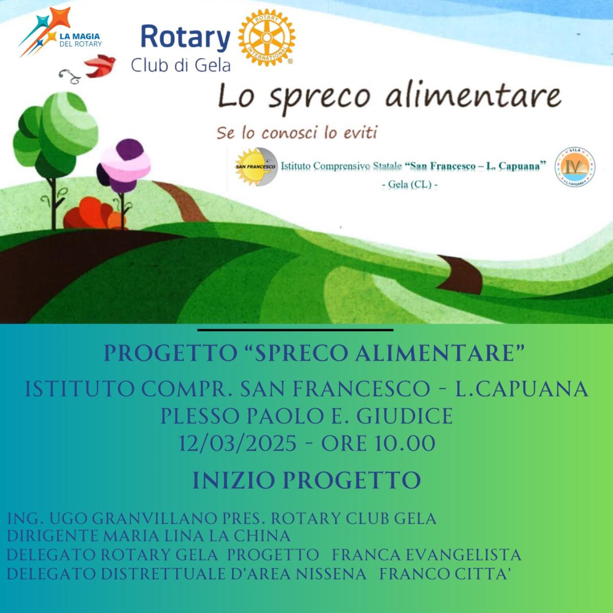 &#8220;Il Rotary sul controllo dello Spreco Alimentare&#8221; - 