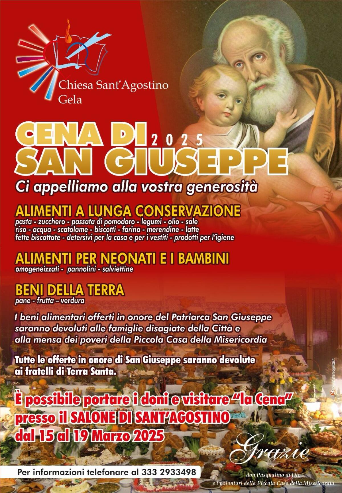 Festa di San Giuseppe: ecco le Cene - 
