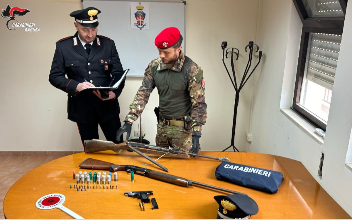Rinvenute armi in un casolare - 