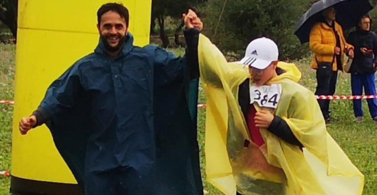Salvatore Pappalardo taglia il traguardo della corsa campestre -