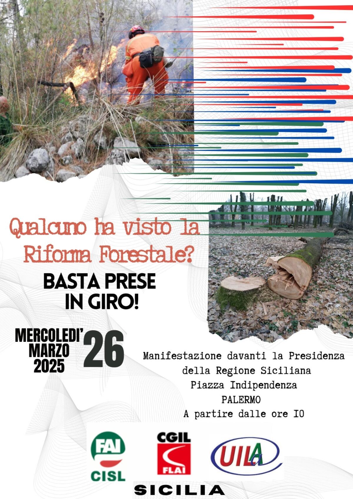 Domani sciopero dei forestali siciliani - 