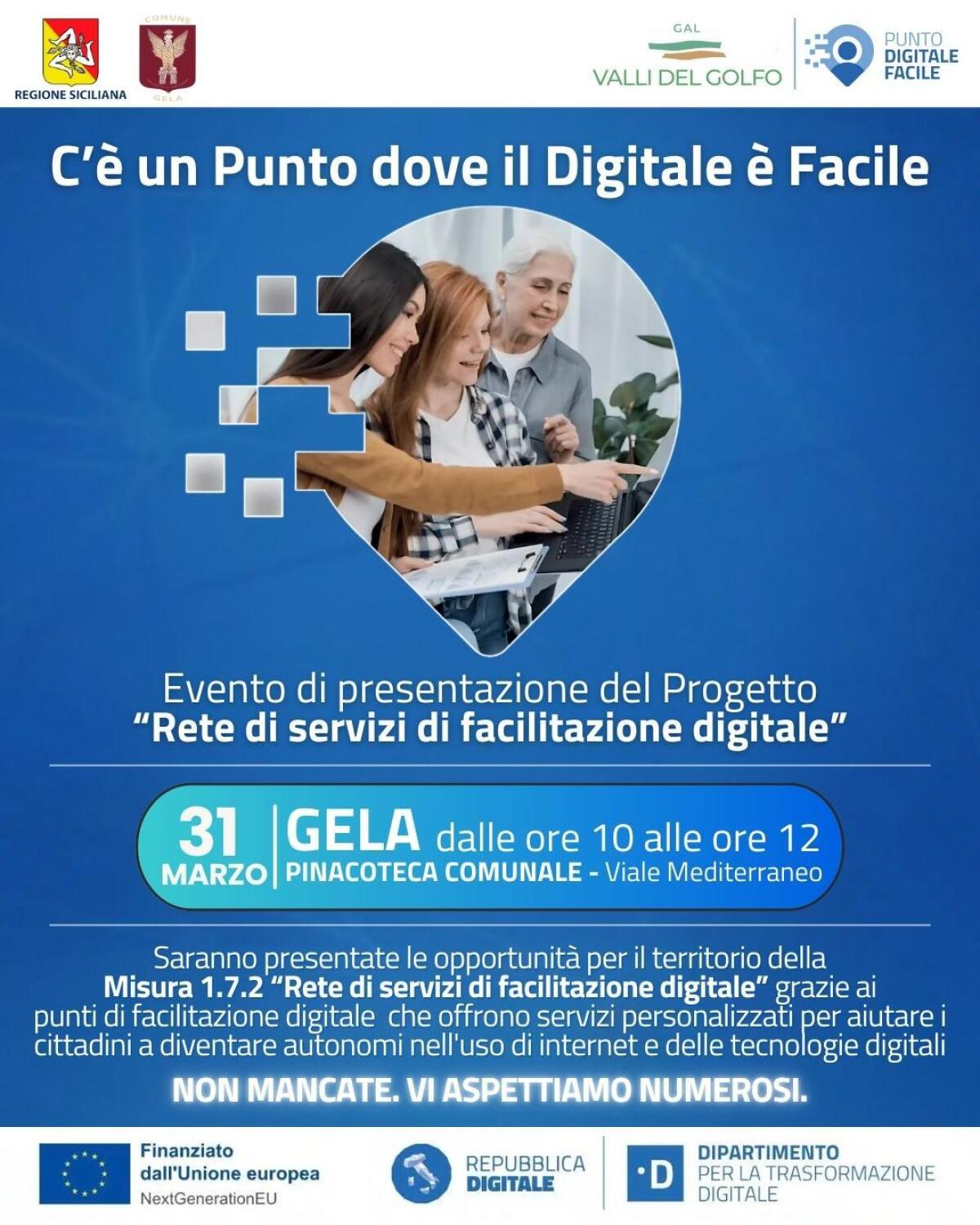 Evento di presentazione: rete di servizi di facilitazione digitale - 
