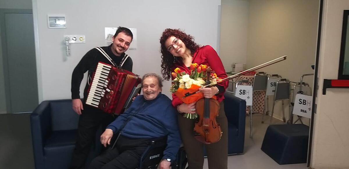 Concerto a ‘due età’ alla Rsa -