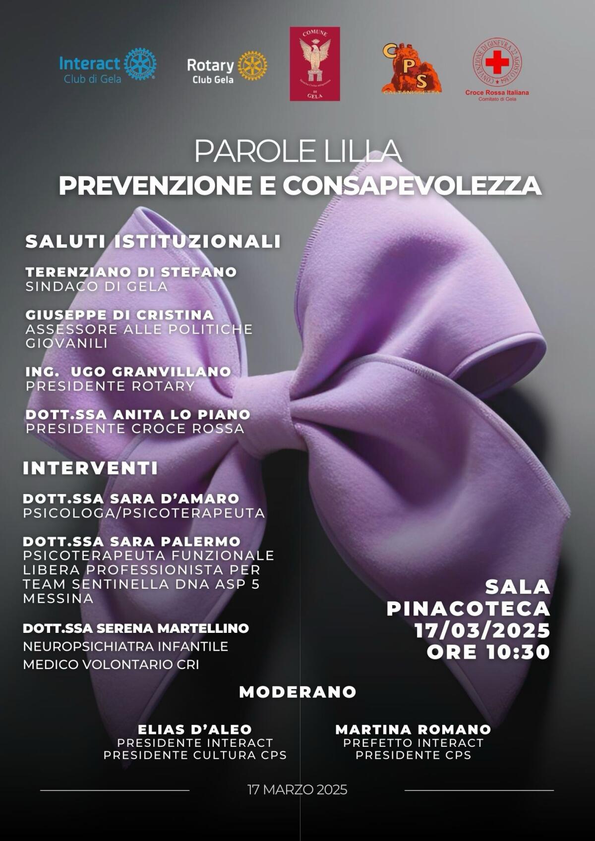 Incontro sulla prevenzione e consapevolezza del Rotary club - 