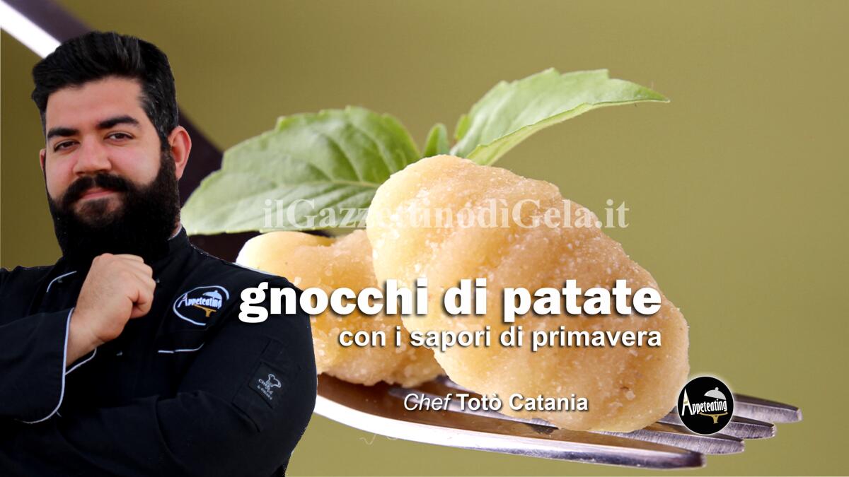 Lo chef Totò Catania propone: gnocchi di patate, con piselli, cicoria e cardoncelli - 