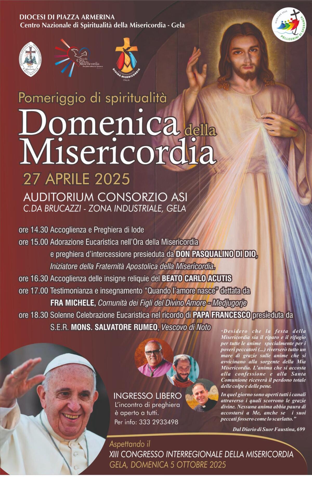 La Domenica della Misericordia ricordando Papa Francesco - 
