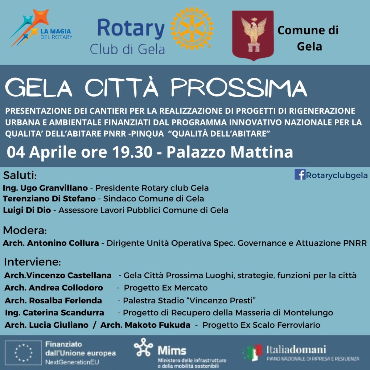 Rotary: &#8216;Gela Città Prossima&#8217; - 