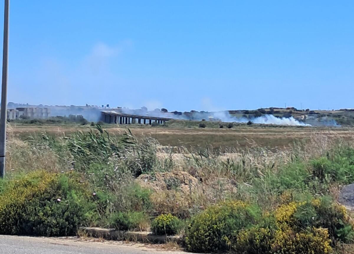Incendio in contrada Farello - 