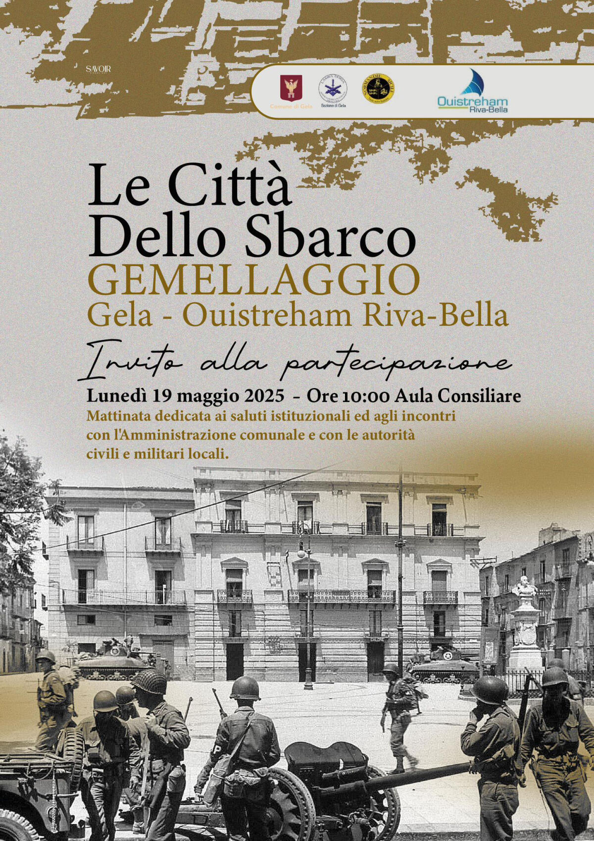 &#8220;Le Città dello Sbarco&#8221; – Gemellaggio tra Gela e Ouistreham Riva-Bella - 