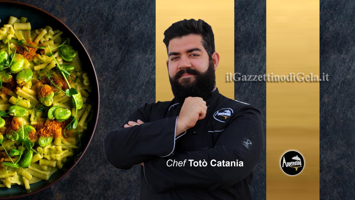 Lo chef Totò Catania propone: pasta mista, macco di piselli al finocchietto selvatico, fave e bottarga di muggine - 