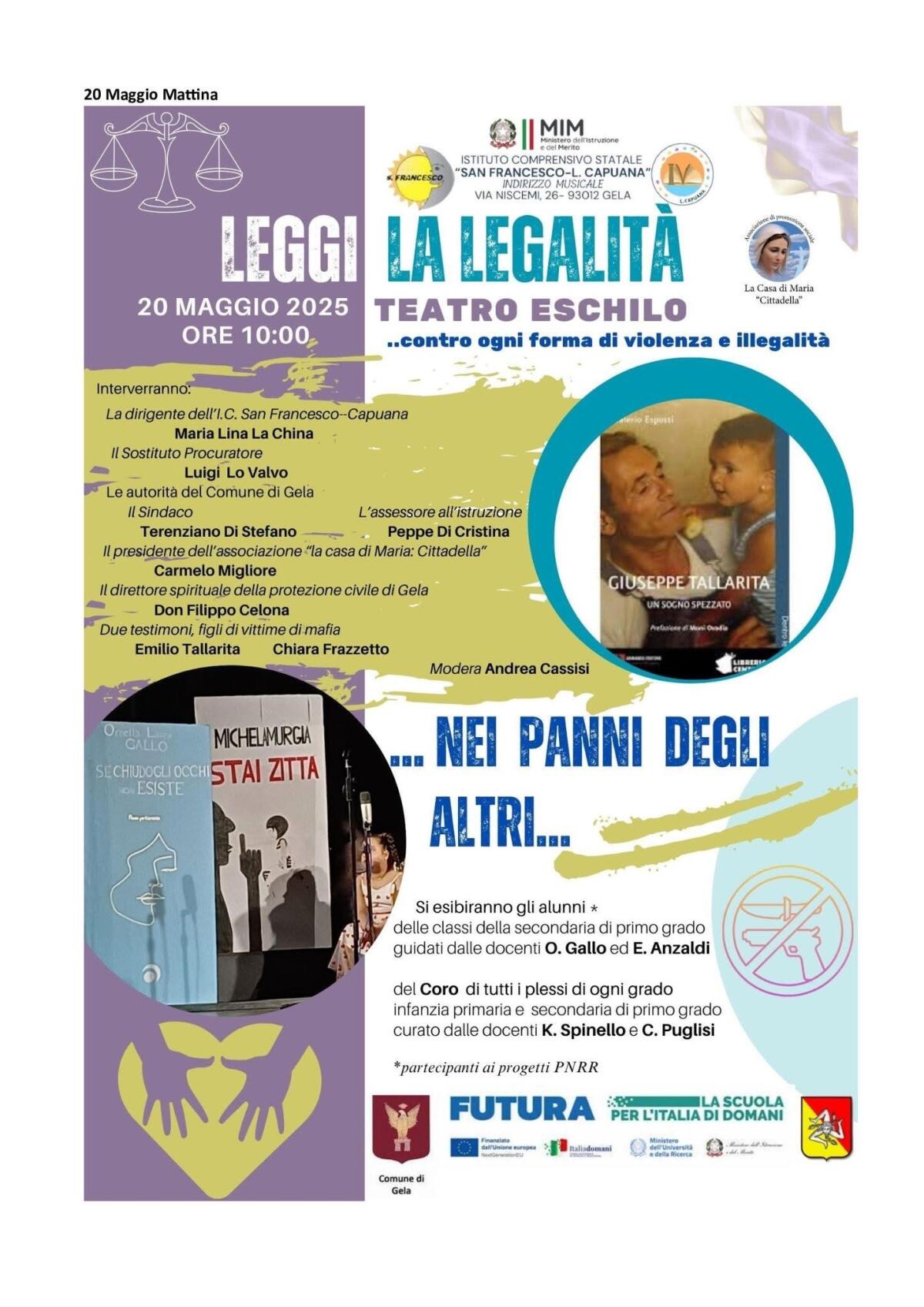 Salute, cultura e legalità, temi del maggio alla San Francesco-Capuana -