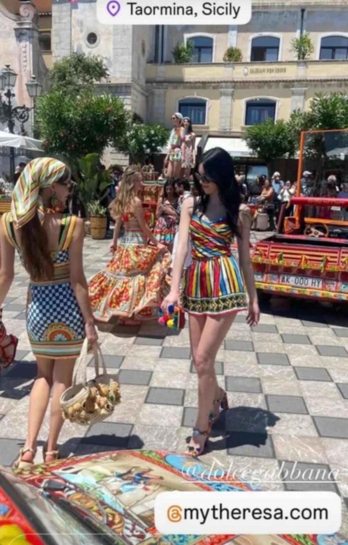 Flavia Liuzza alla sfilata di Taormina - 