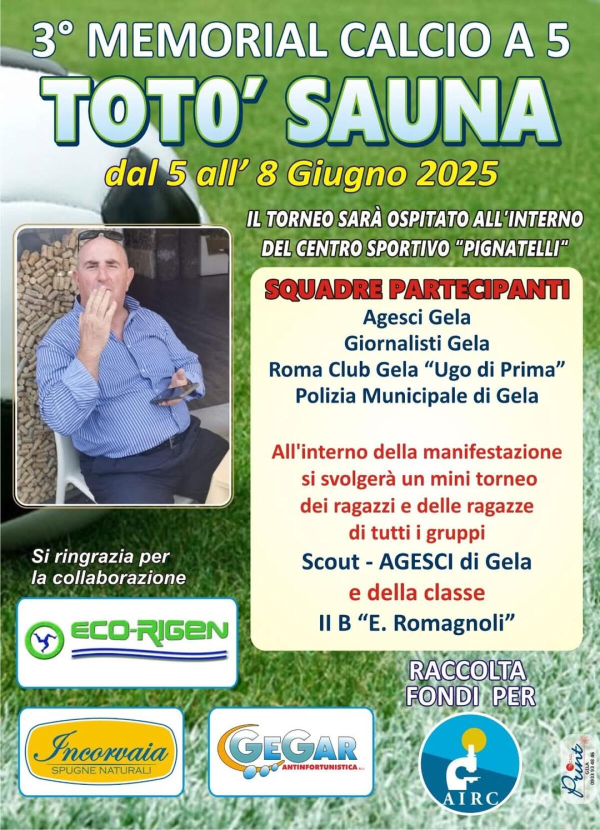 Nuova edizione del Memorial ‘Totò Sauna’ - 