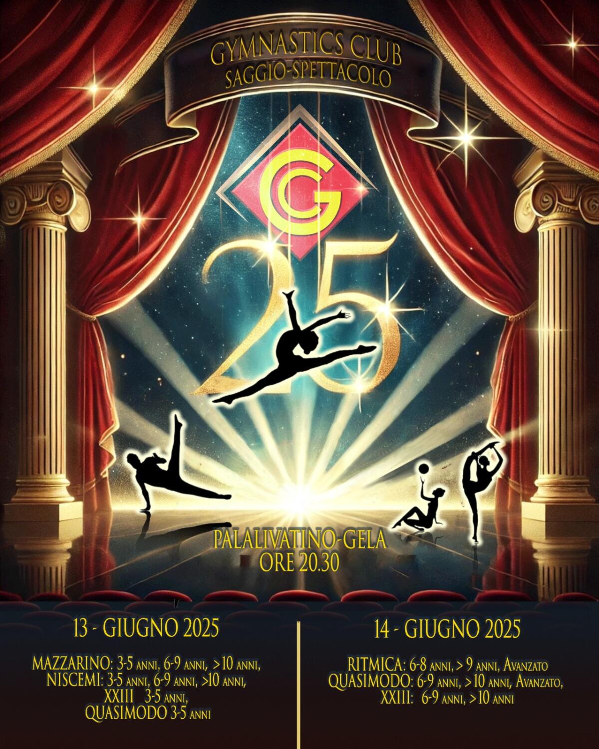 Conto alla rovescia per la festa dei 25 della Gymnastics club - 