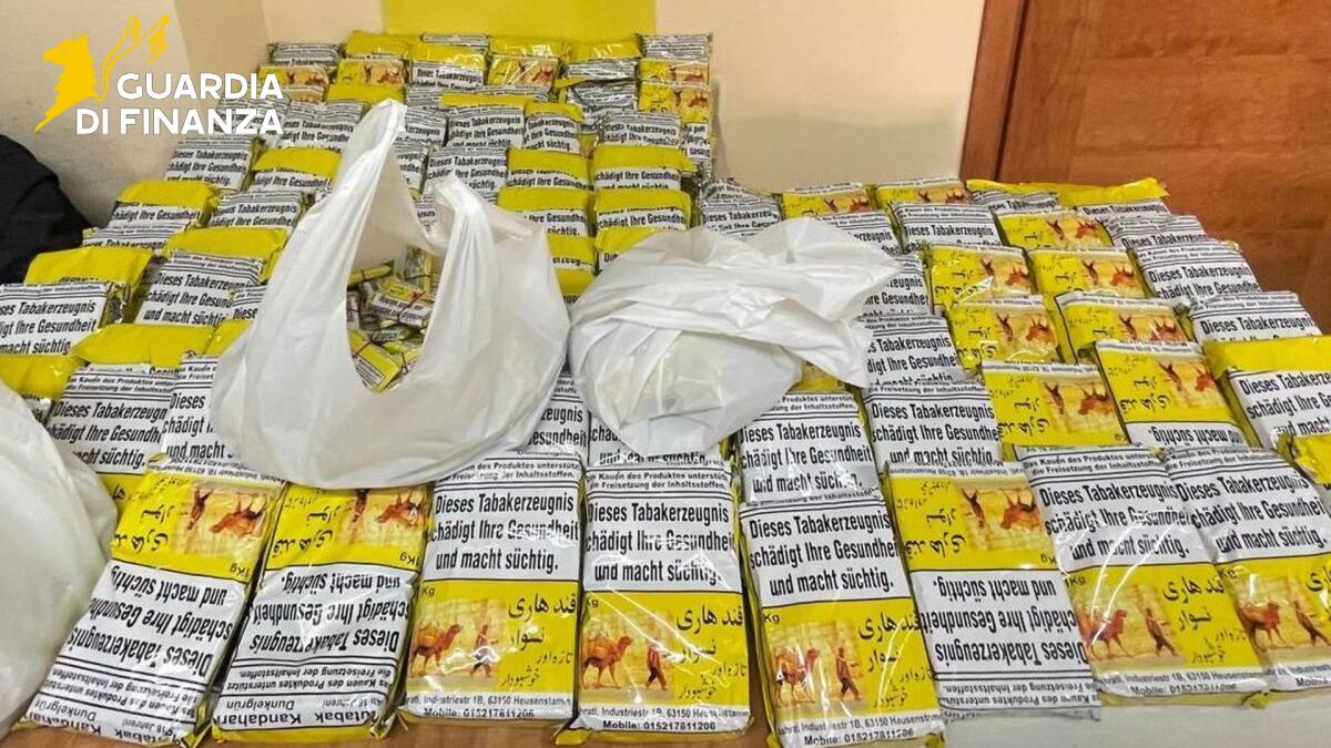 Tabacco illegale sequestrato dalla Guardia di finanza - 