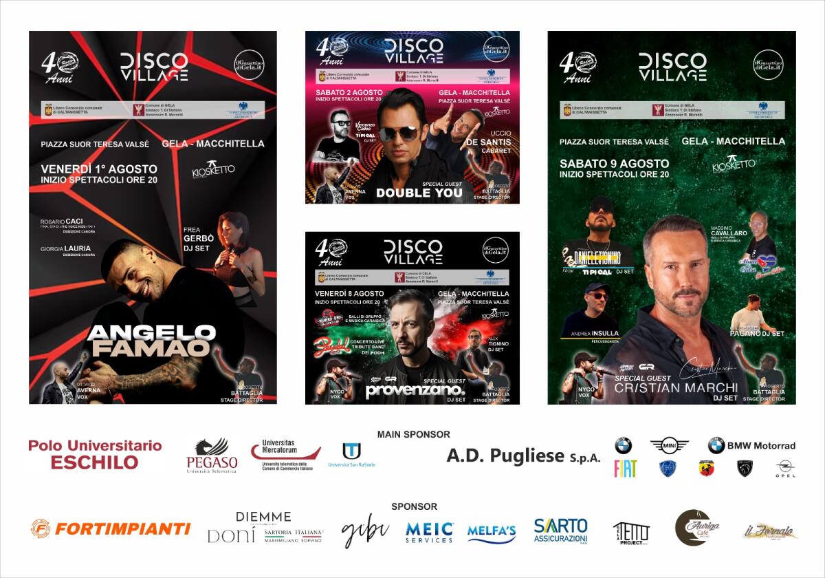 Quattro serate imperdibili con il Disco Village -