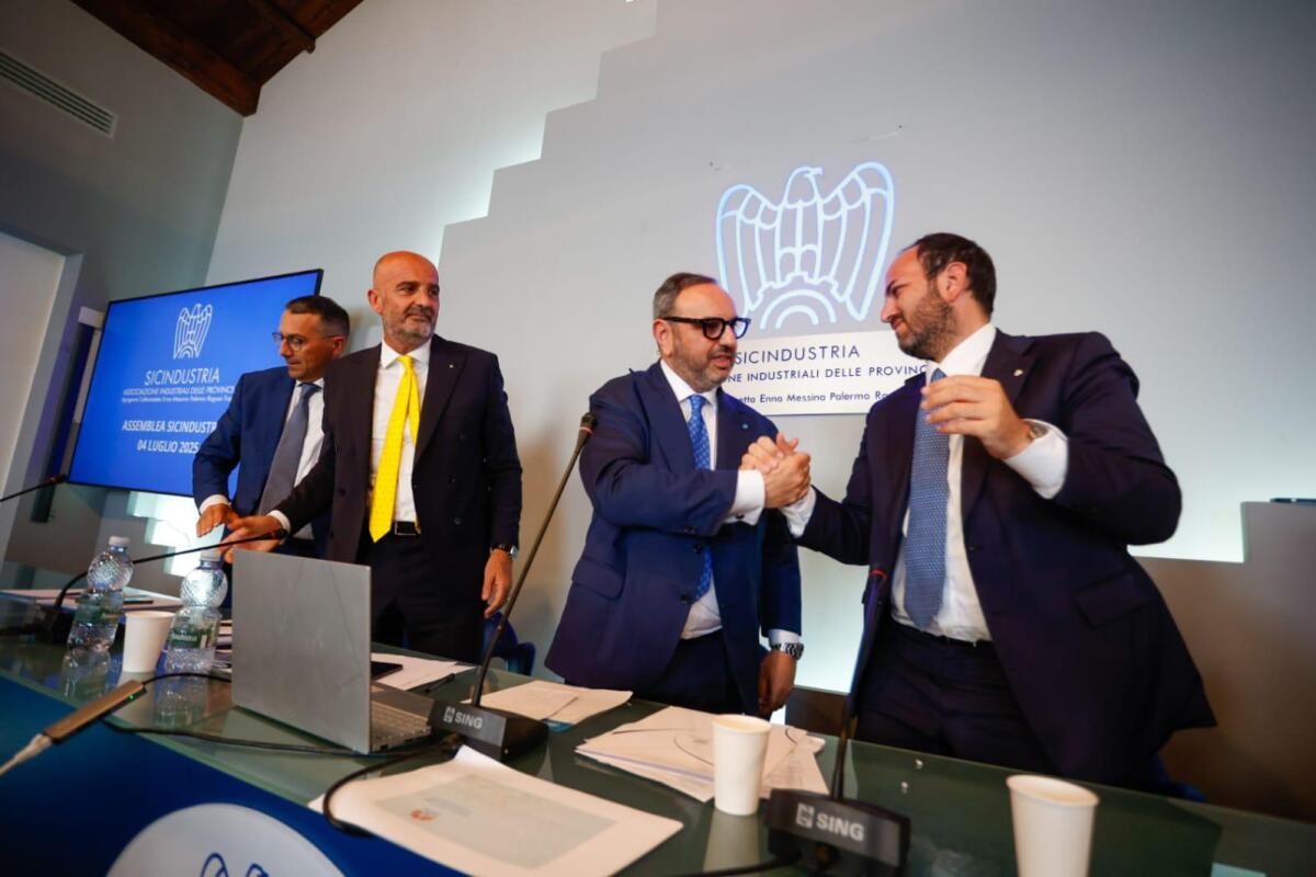 Rizzolo confermato alla guida di Sicindustria, tra i 4 vicepresidenti c&#8217;è il gelese Caccamo f - 