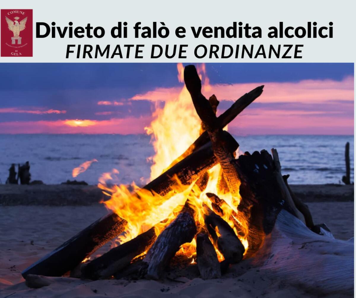 Ordinanze con i divieti su falò e alcolici - 