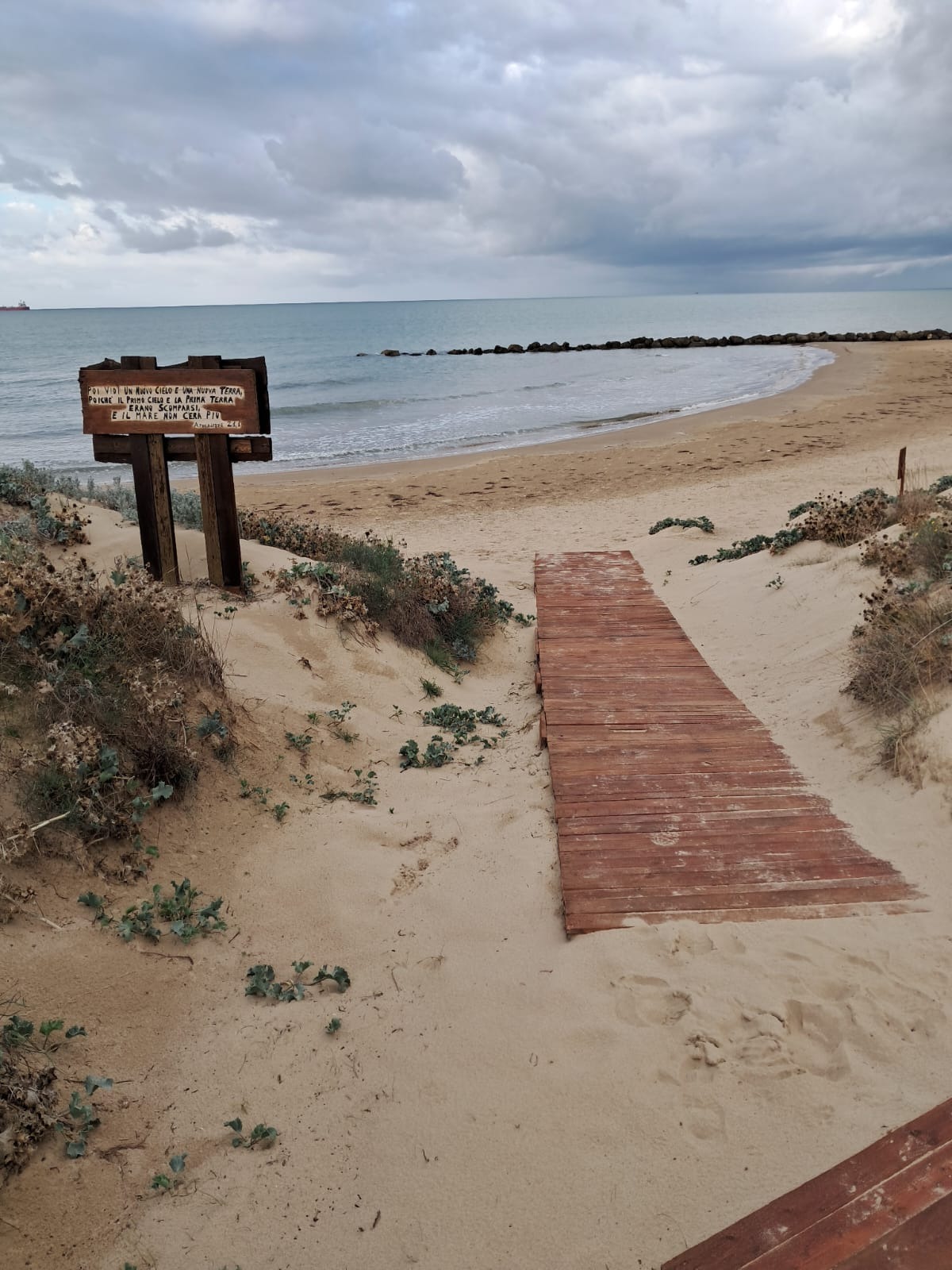 Una passerella sulla duna - 