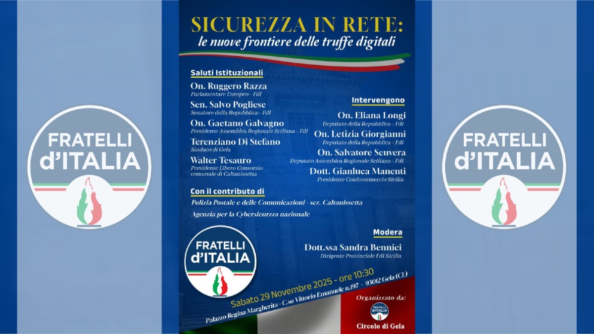 Convegno di FdI sulla sicurezza in rete  - 
